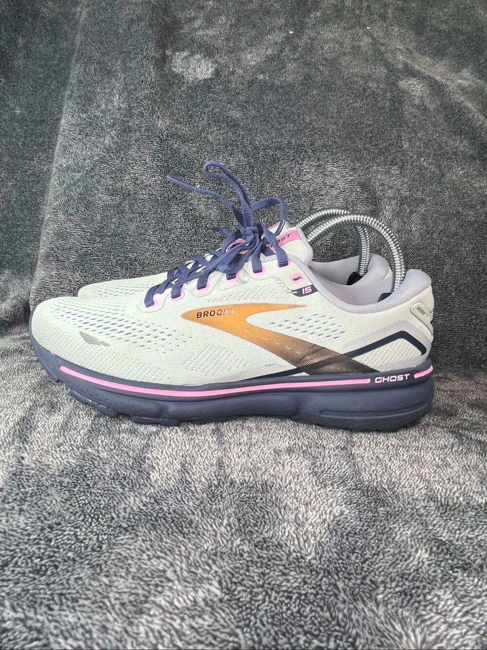 Brooks Ghost 15 Oyster Mushroom Purple Pink Womens Size 8.5 B Running Shoes